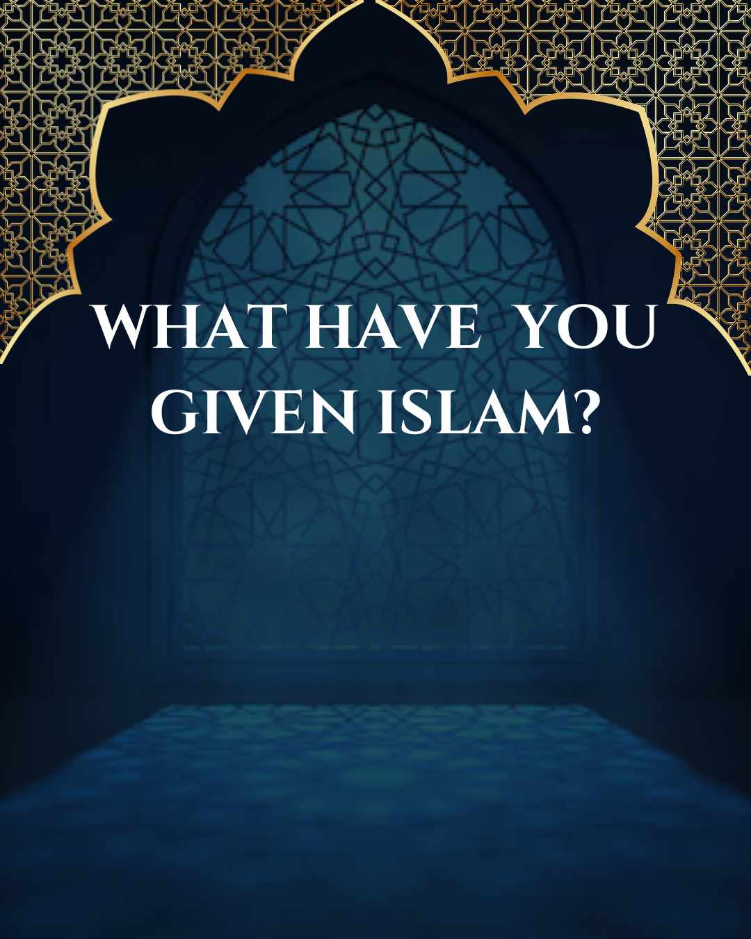 What have you given Islam?