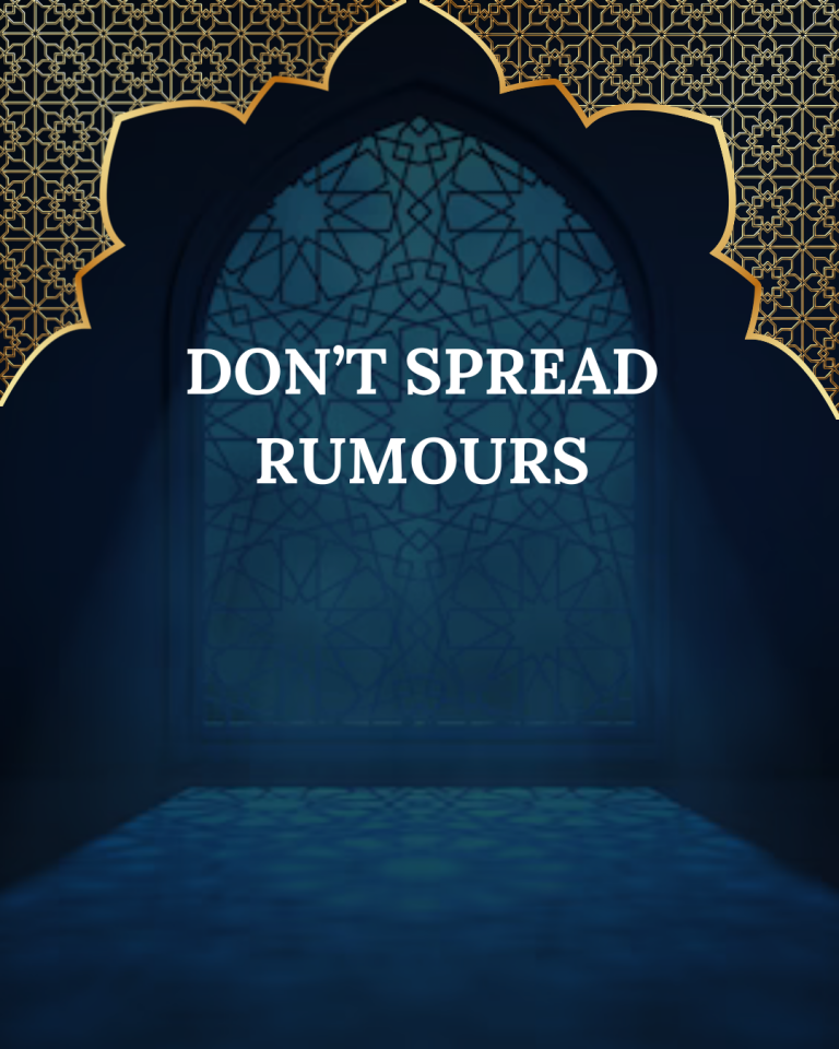 Don’t Spread Rumours