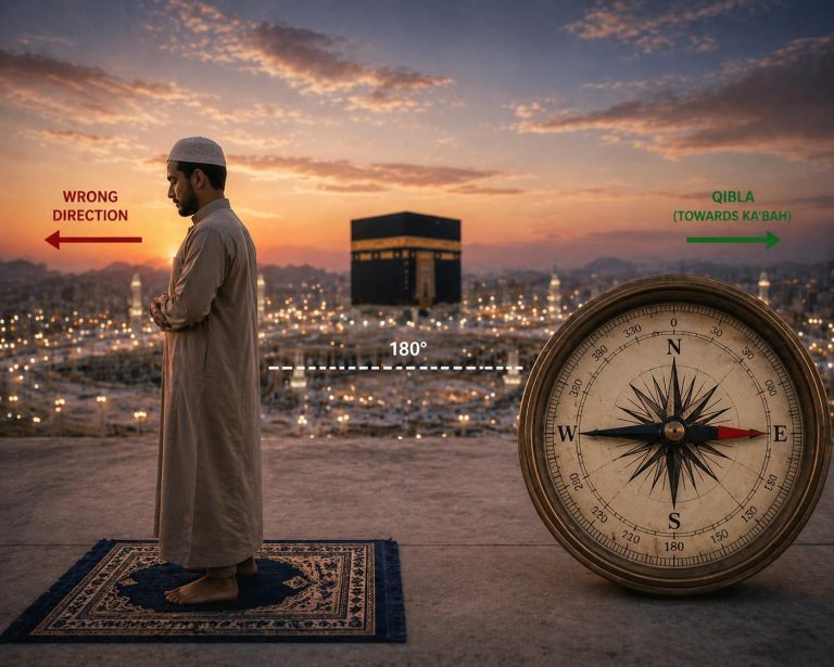 Is my salah valid if I was facing the wrong direction?