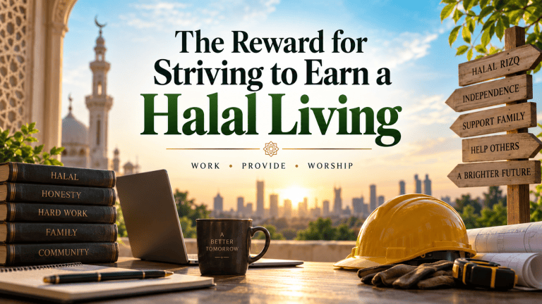 The reward for striving to earn a halal living