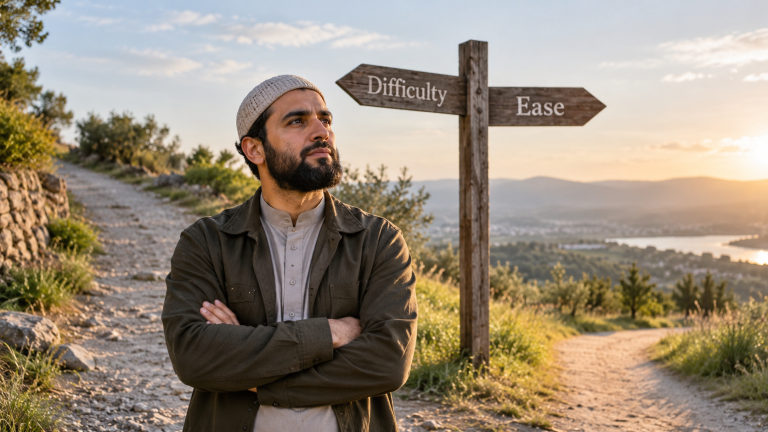 Choosing the harder option is not taqwa